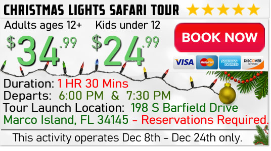 Book your Christmas Lights Safari Truck Tour on Marco Island