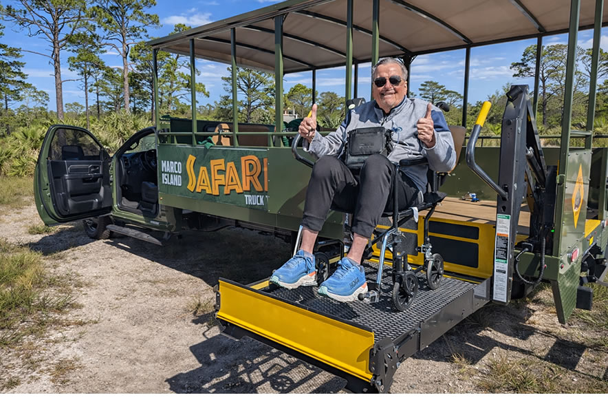 Is your safari truck wheelchair friendly?